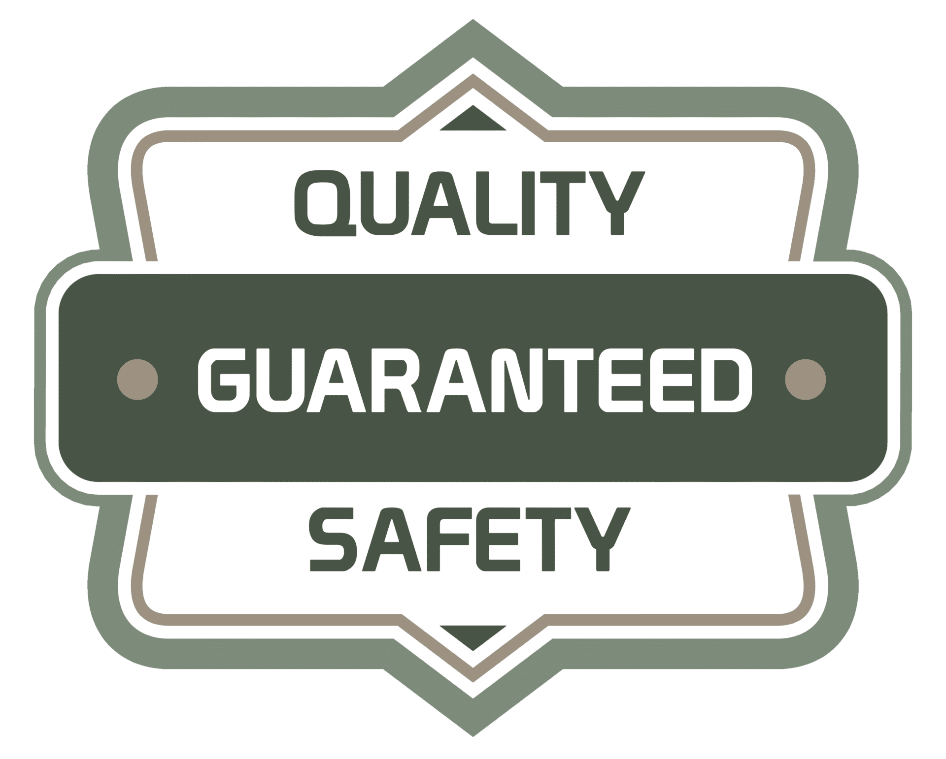 quality guaranteed safety badge